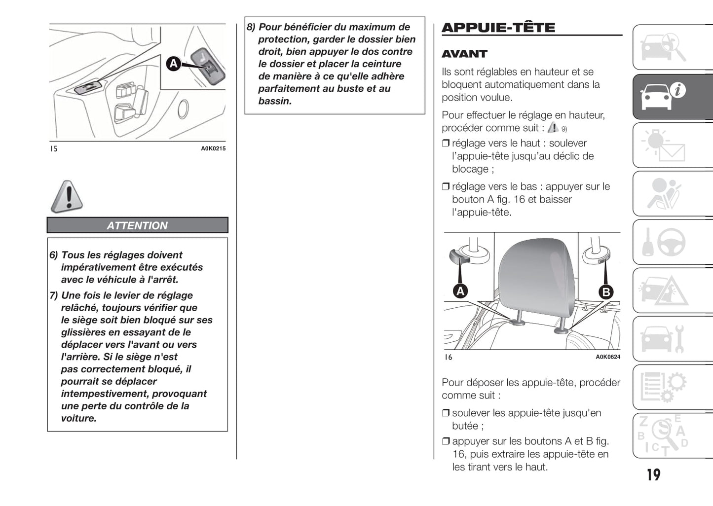 2014-2016 Alfa Romeo Giulietta Owner's Manual | French