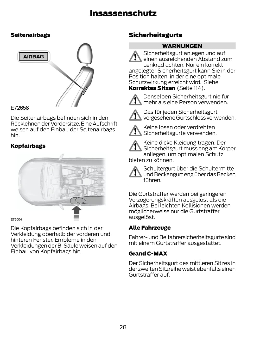 2012-2014 Ford C-Max Gebruikershandleiding | Duits