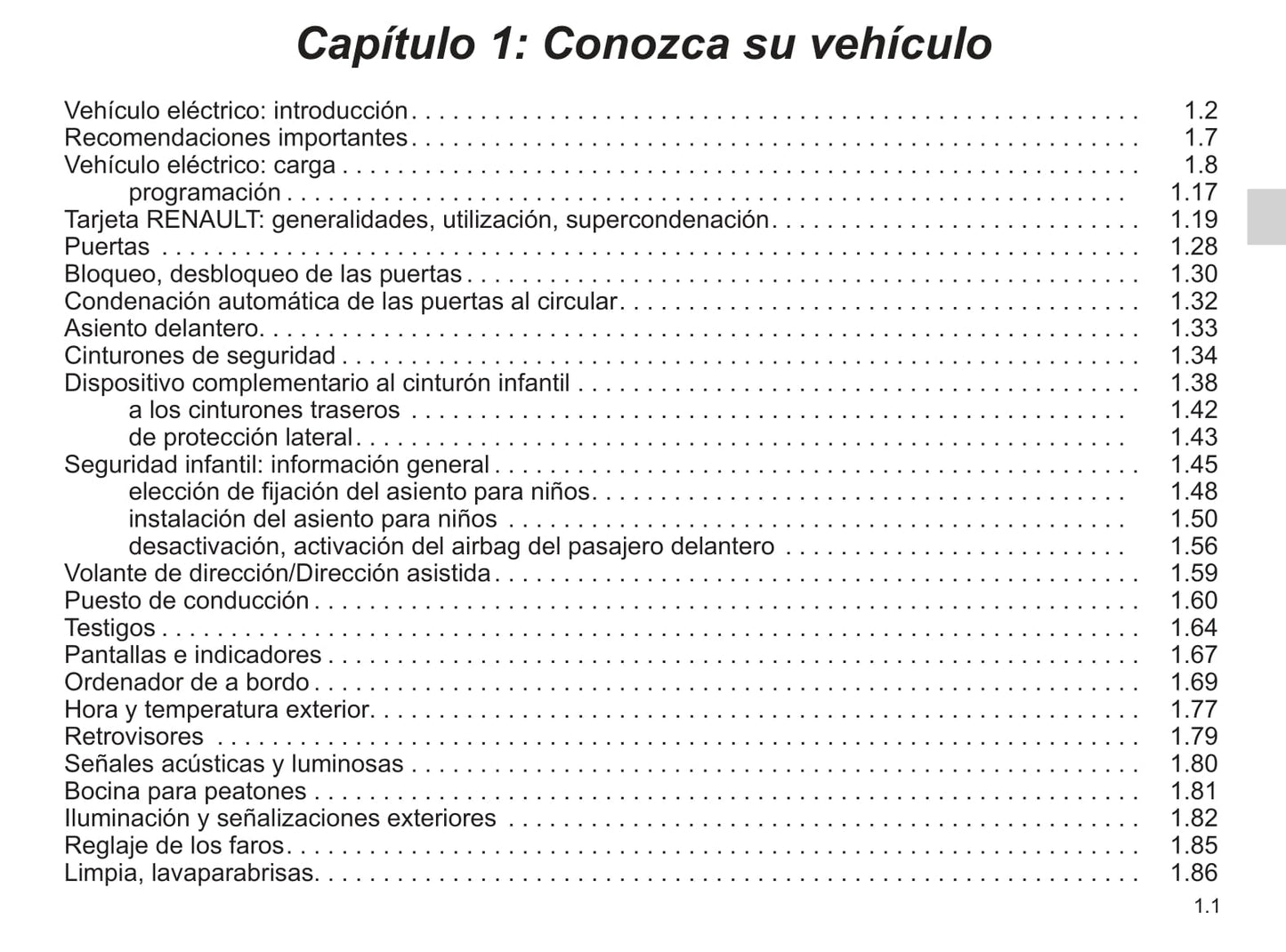 2018-2019 Renault Zoe Owner's Manual | Spanish