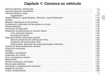 2018-2019 Renault Zoe Owner's Manual | Spanish