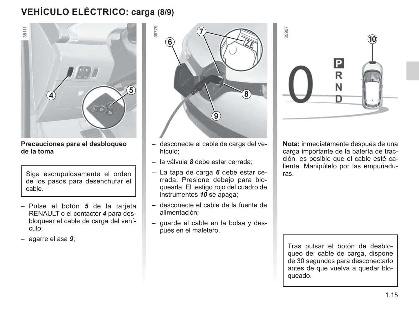 2018-2019 Renault Zoe Owner's Manual | Spanish