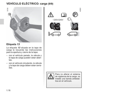 2018-2019 Renault Zoe Owner's Manual | Spanish