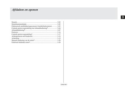 2016-2020 Mitsubishi Space Star Manuel du propriétaire | Néerlandais