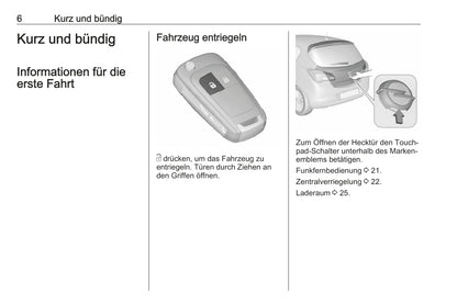 2018-2019 Opel Corsa Owner's Manual | German