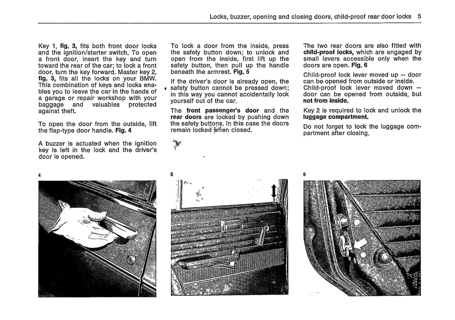 1973 BMW Bavaria/3.0 S Owner's Manual | English