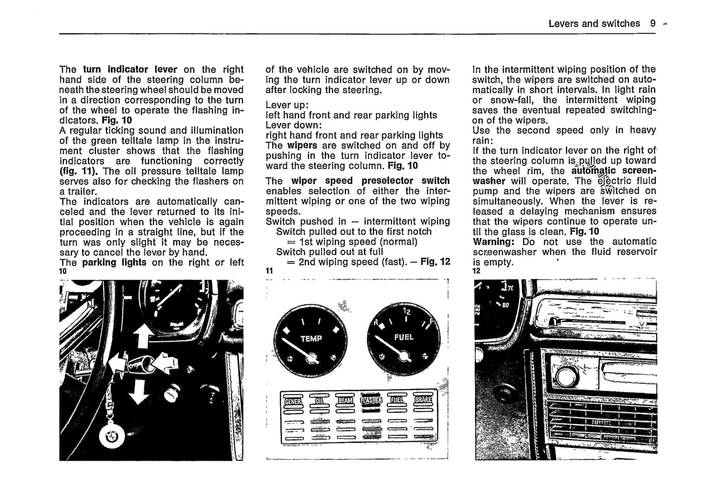 1973 BMW Bavaria/3.0 S Owner's Manual | English