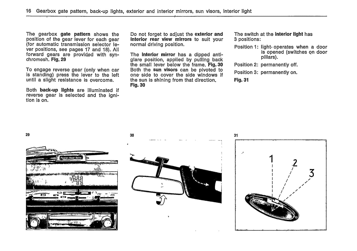 1973 BMW Bavaria/3.0 S Owner's Manual | English