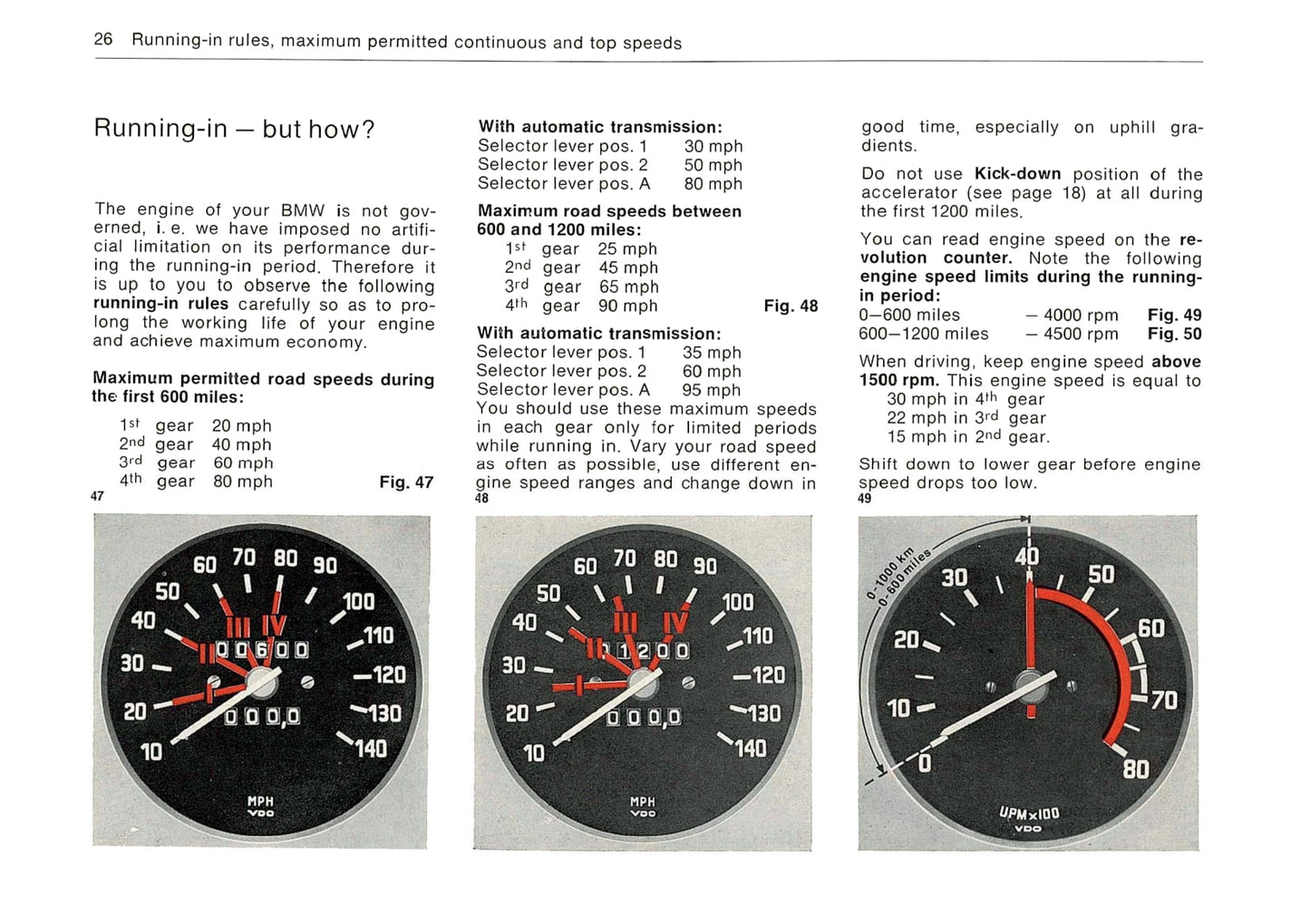 1973 BMW Bavaria/3.0 S Owner's Manual | English