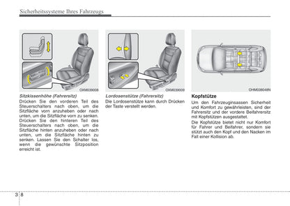 2007-2008 Kia Sorento Bedienungsanleitung | Deutsch