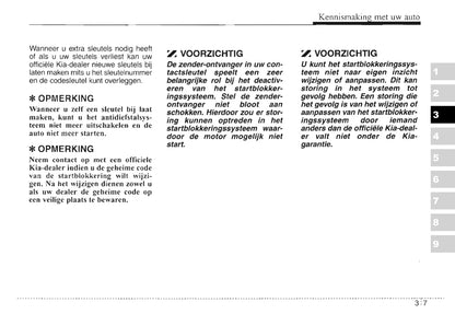 2003-2004 Kia Sorento Owner's Manual | Dutch