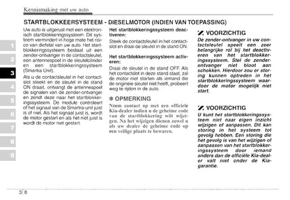 2003-2004 Kia Sorento Owner's Manual | Dutch