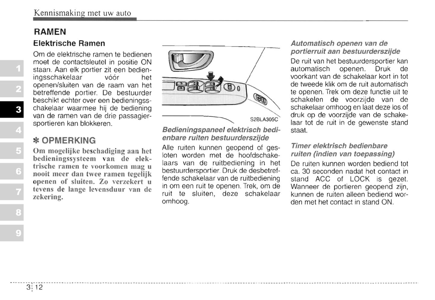 2003-2004 Kia Sorento Owner's Manual | Dutch