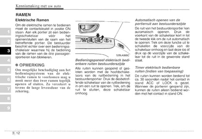 2003-2004 Kia Sorento Owner's Manual | Dutch