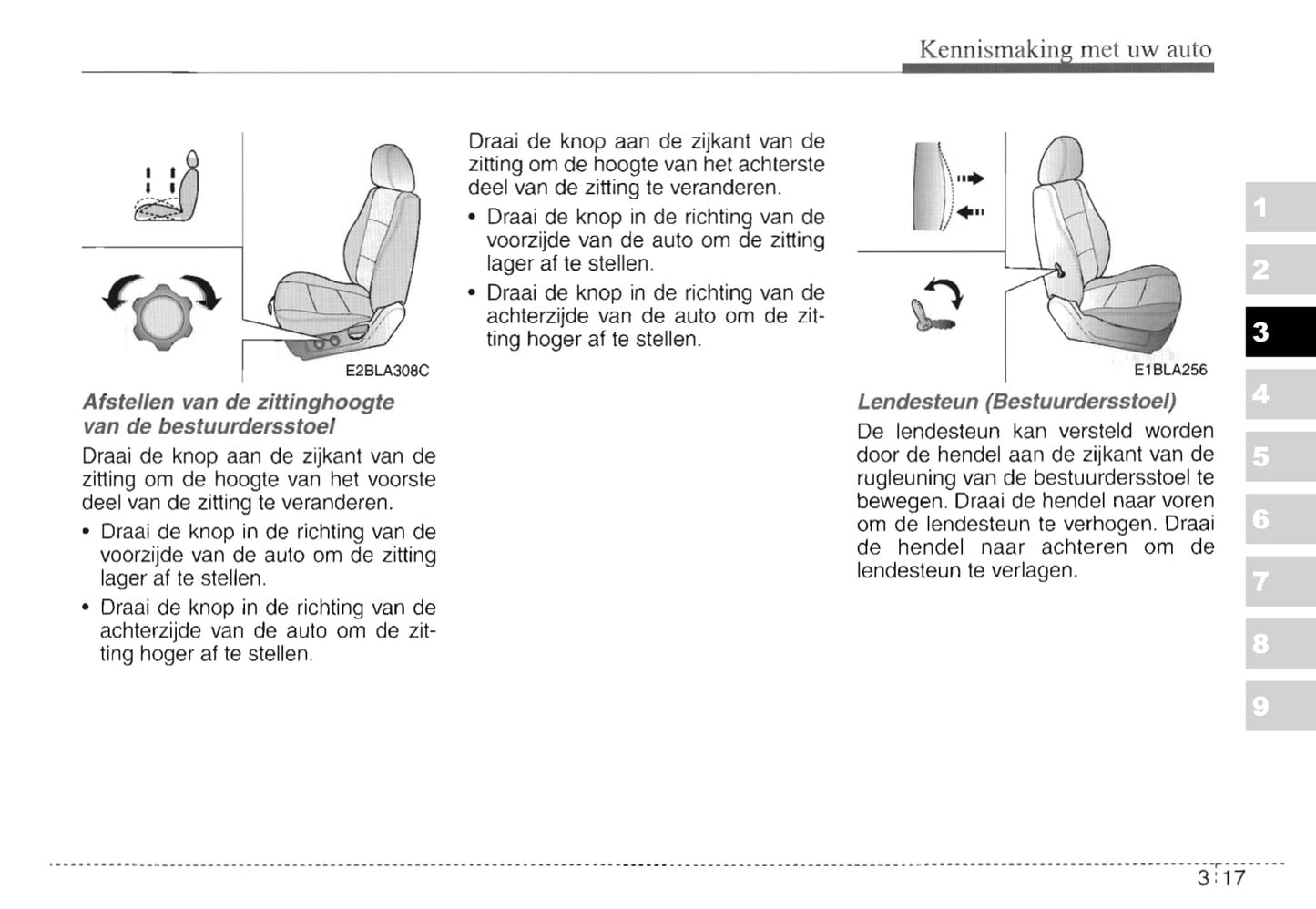 2003-2004 Kia Sorento Owner's Manual | Dutch