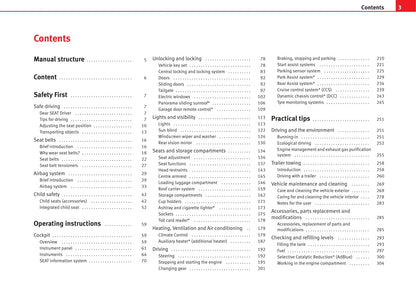 2010-2011 Seat Alhambra Owner's Manual | English