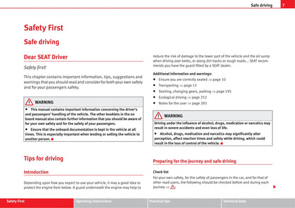 2010-2011 Seat Alhambra Owner's Manual | English