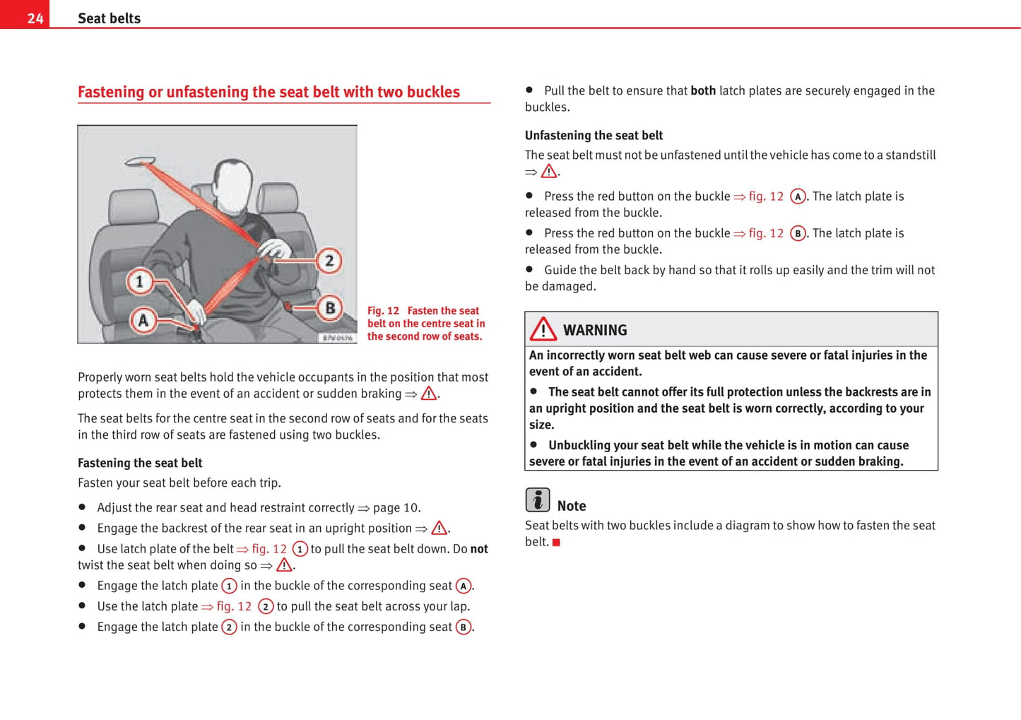 2010-2011 Seat Alhambra Owner's Manual | English