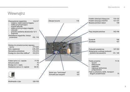 2014-2015 Peugeot 5008 Bedienungsanleitung | Polnisch