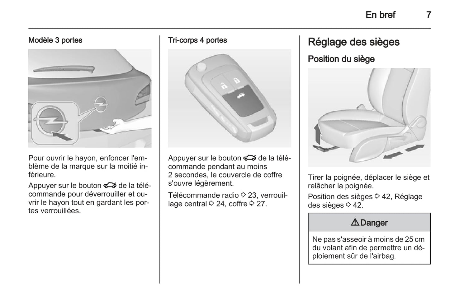 2012-2013 Opel Astra Gebruikershandleiding | Frans