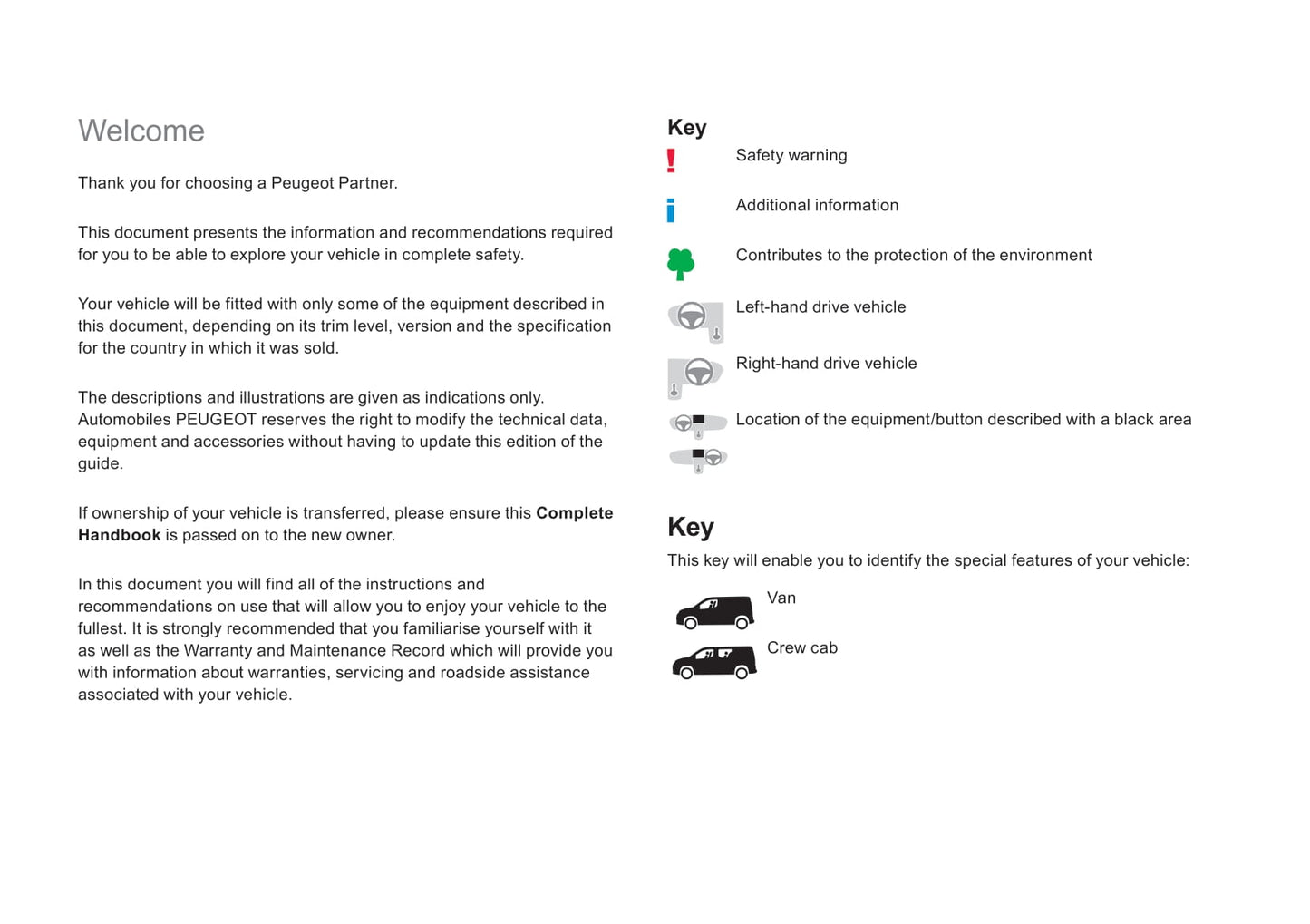 2018-2019 Peugeot Partner Gebruikershandleiding | Engels