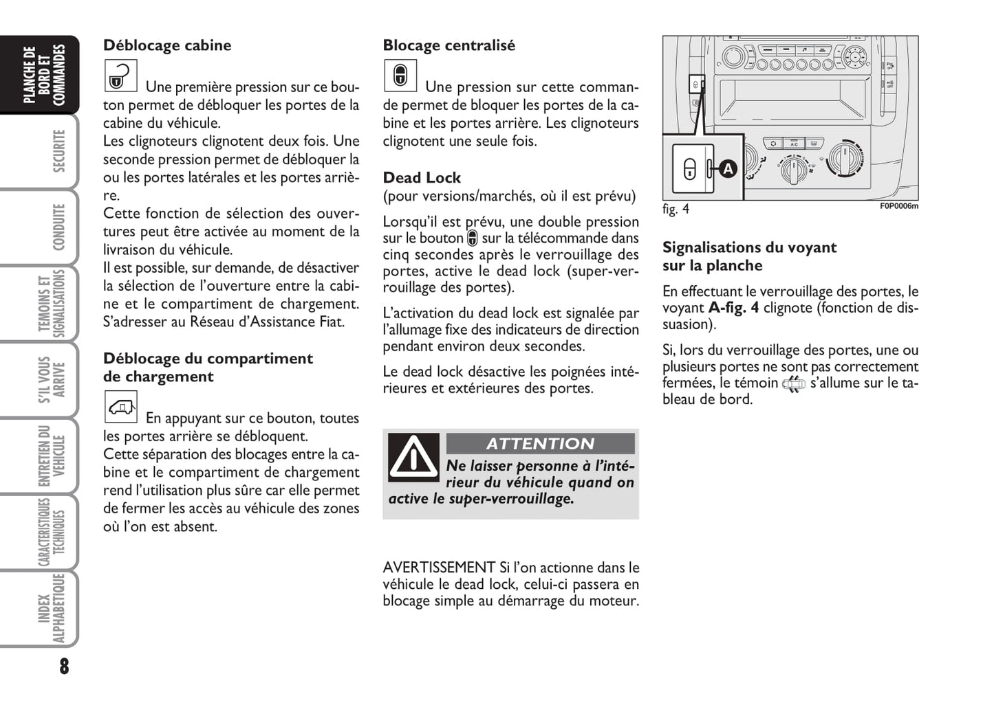 2014-2015 Fiat Scudo Gebruikershandleiding | Frans