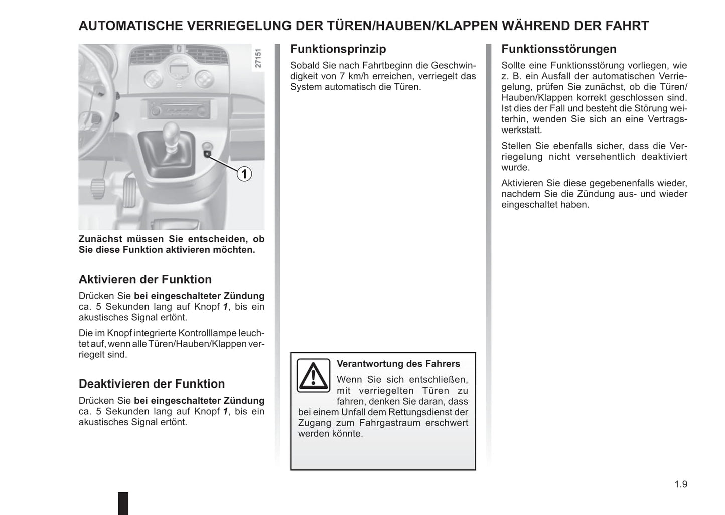 2011-2012 Renault Kangoo Be Bop Owner's Manual | German