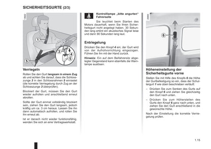 2011-2012 Renault Kangoo Be Bop Owner's Manual | German