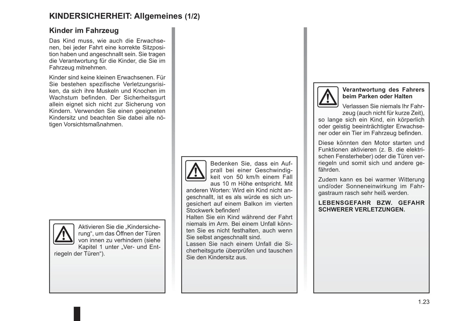 2011-2012 Renault Kangoo Be Bop Owner's Manual | German