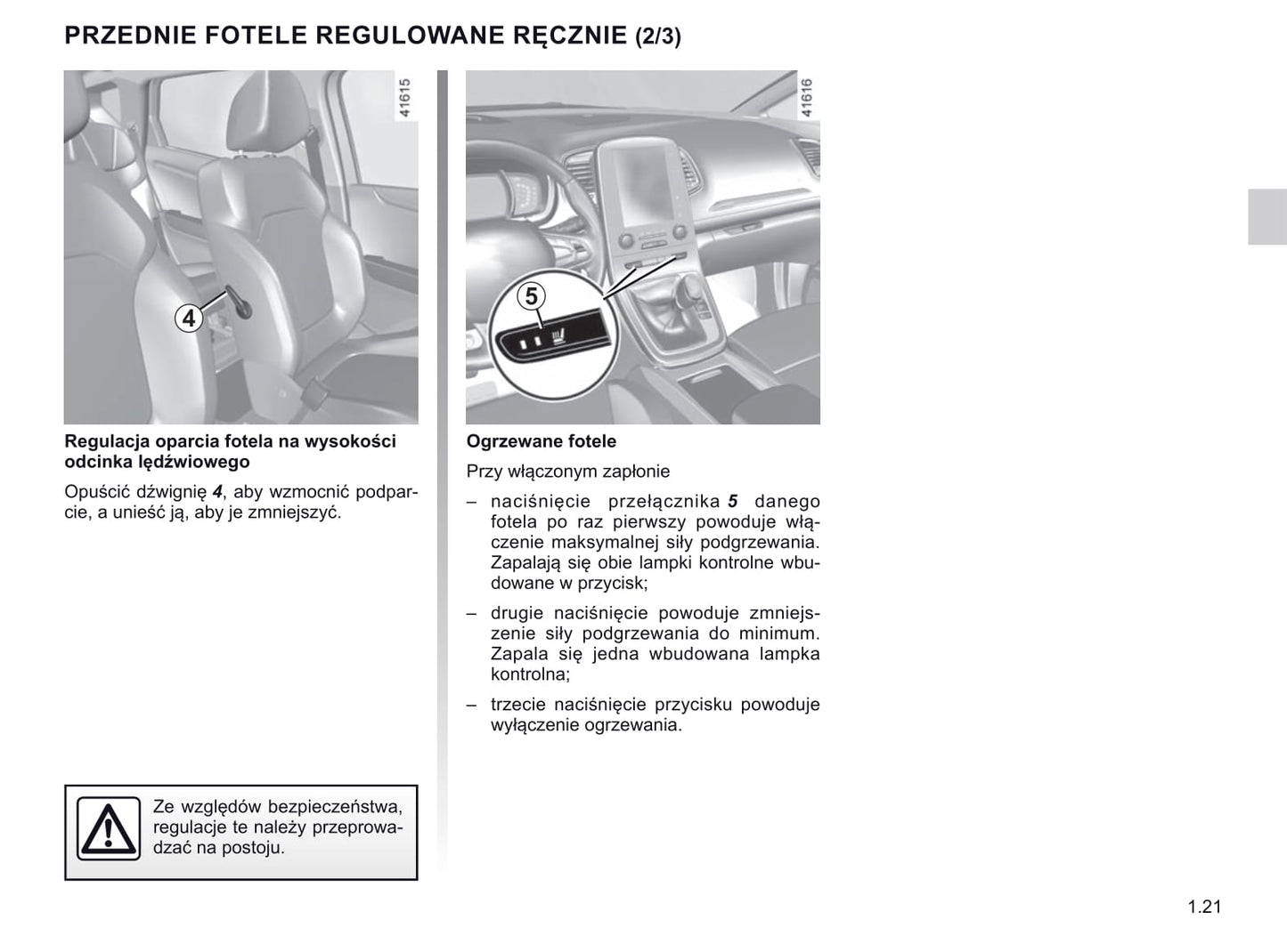 2019-2020 Renault Scénic/Grand Scénic Owner's Manual | Polish