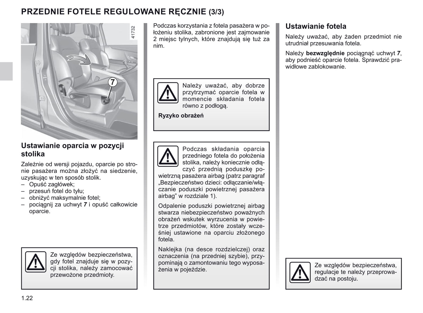 2019-2020 Renault Scénic/Grand Scénic Owner's Manual | Polish