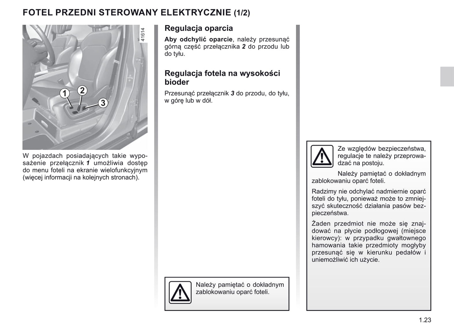 2019-2020 Renault Scénic/Grand Scénic Owner's Manual | Polish