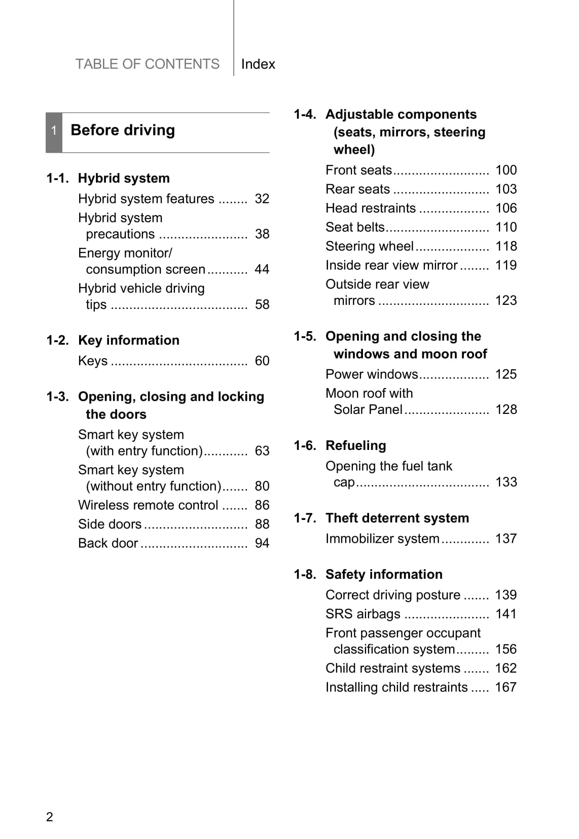 2015 Toyota Prius Owner's Manual | English