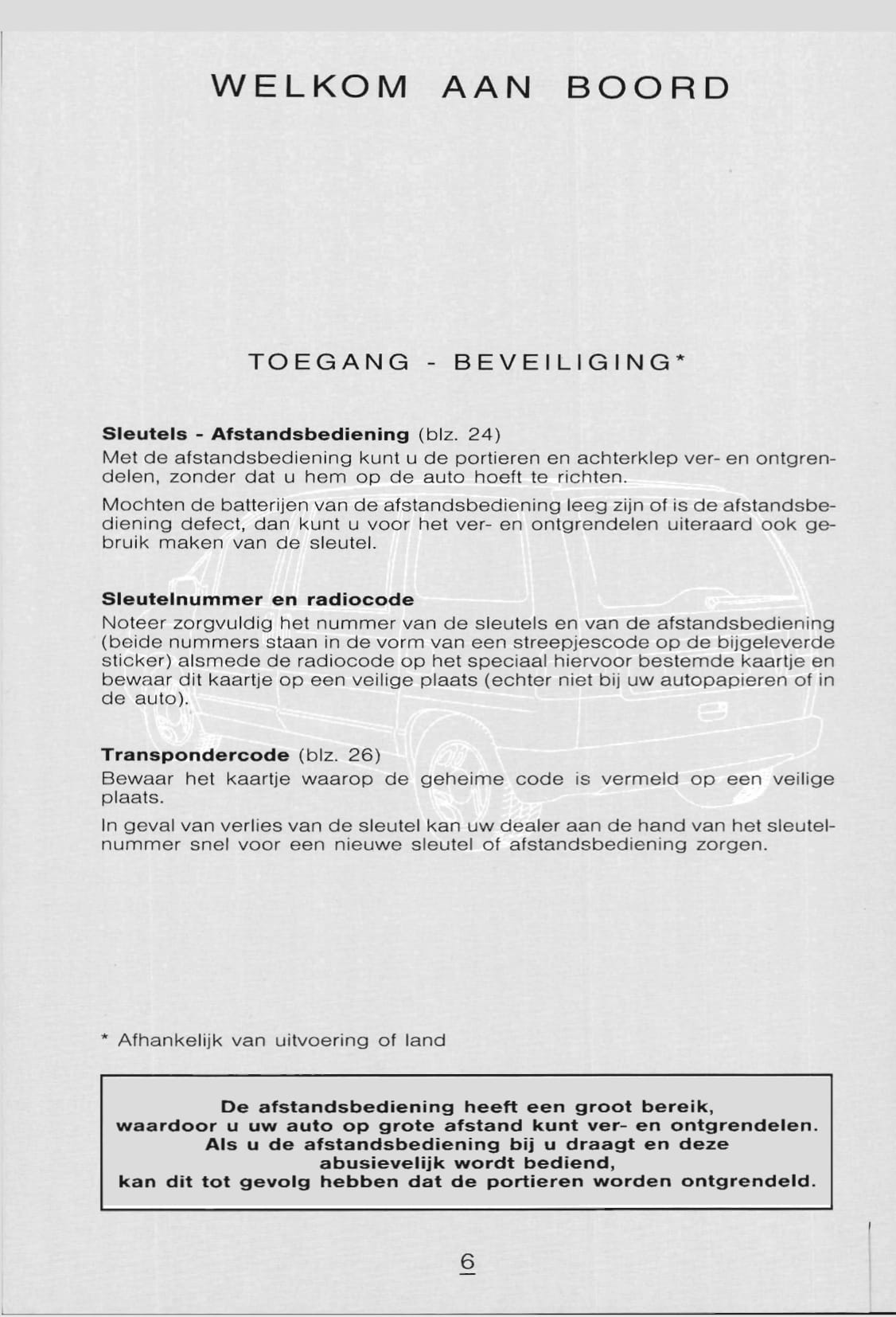 1998-1999 Citroën Evasion Owner's Manual | Dutch