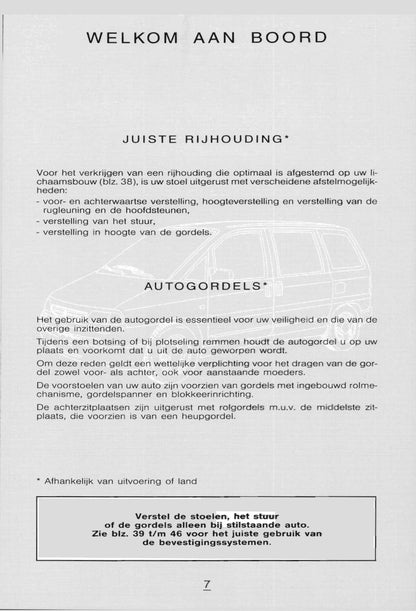 1998-1999 Citroën Evasion Owner's Manual | Dutch