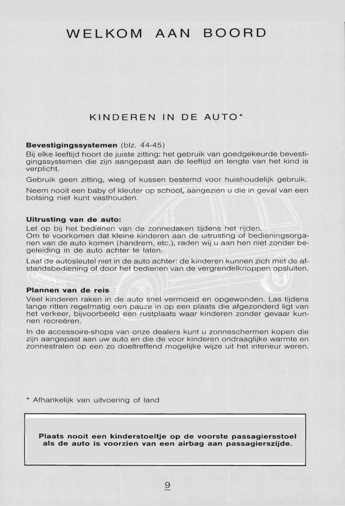 1998-1999 Citroën Evasion Owner's Manual | Dutch