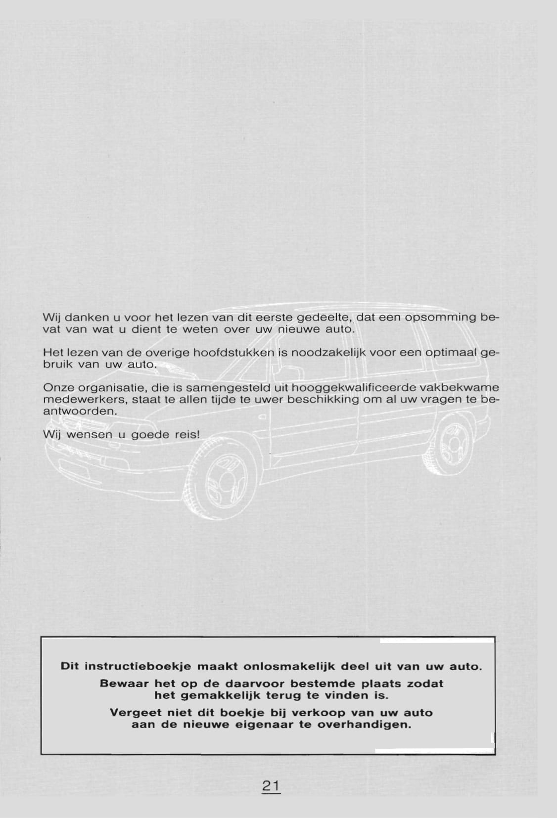 1998-1999 Citroën Evasion Owner's Manual | Dutch