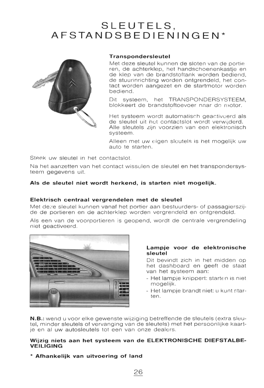 1998-1999 Citroën Evasion Owner's Manual | Dutch