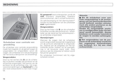 1996-2000 Volkswagen Passat Bedienungsanleitung | Niederländisch