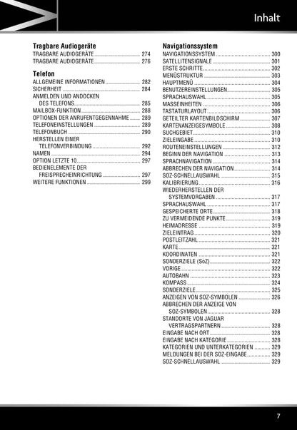 2011-2012 Jaguar XK Owner's Manual | German