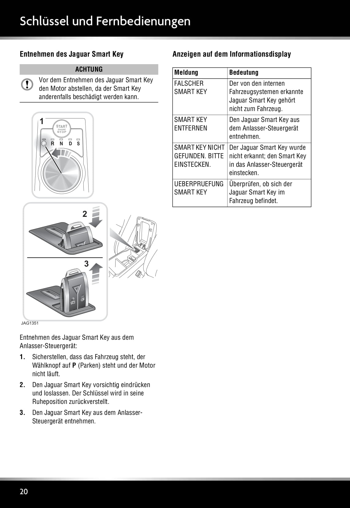 2011-2012 Jaguar XK Owner's Manual | German