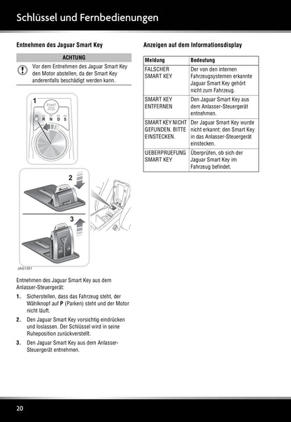 2011-2012 Jaguar XK Owner's Manual | German