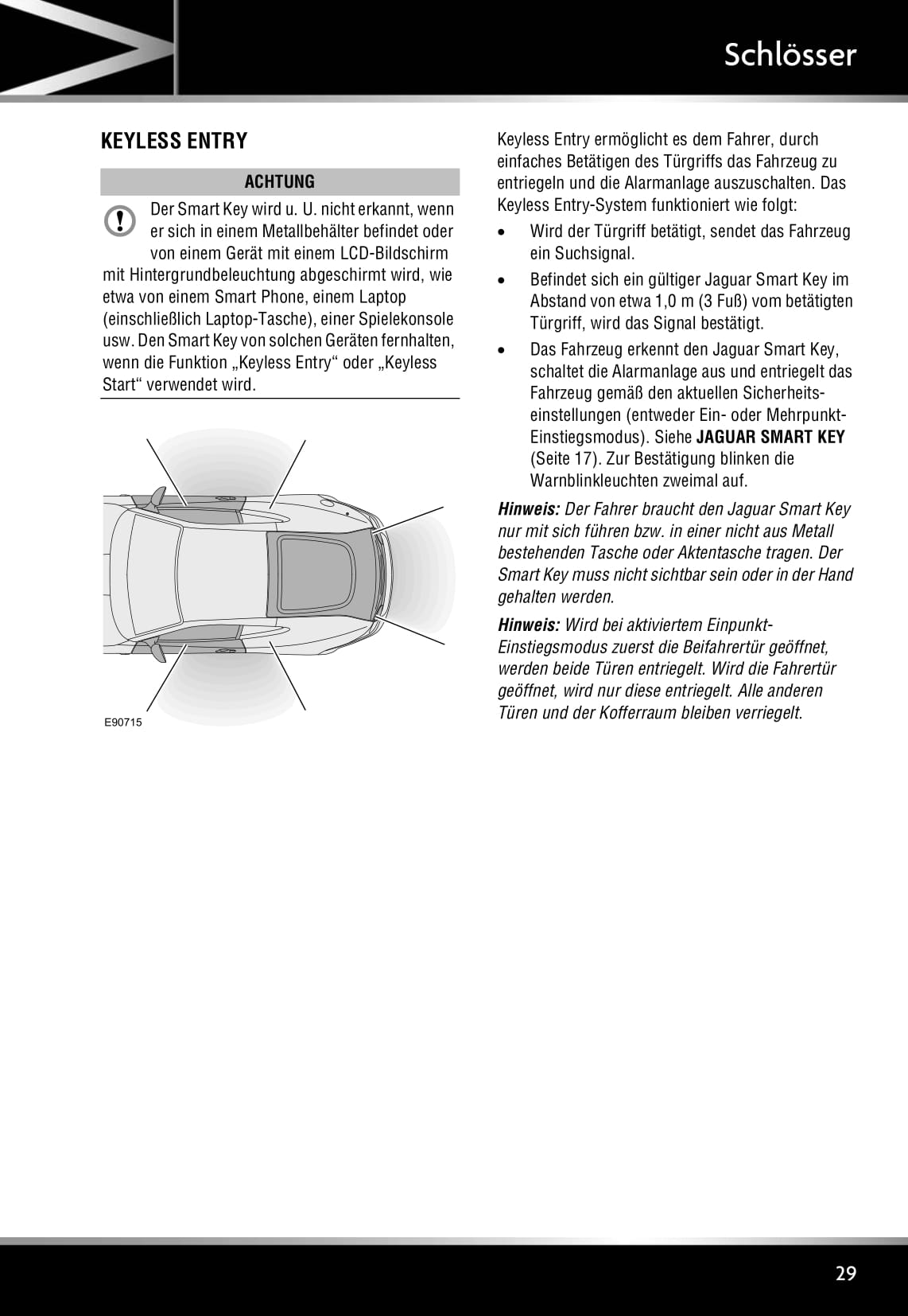 2011-2012 Jaguar XK Owner's Manual | German