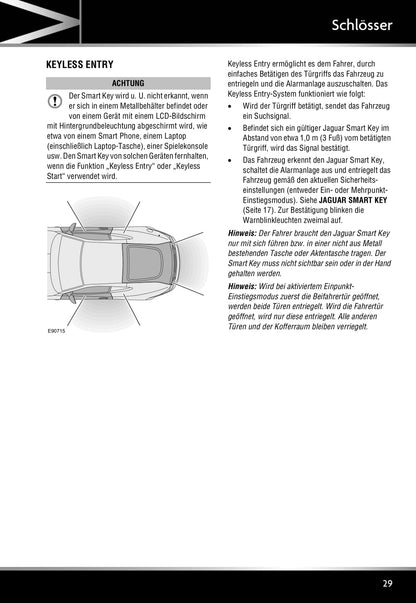 2011-2012 Jaguar XK Owner's Manual | German