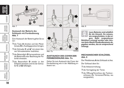 2008-2010 Abarth Grande Punto Gebruikershandleiding | Duits