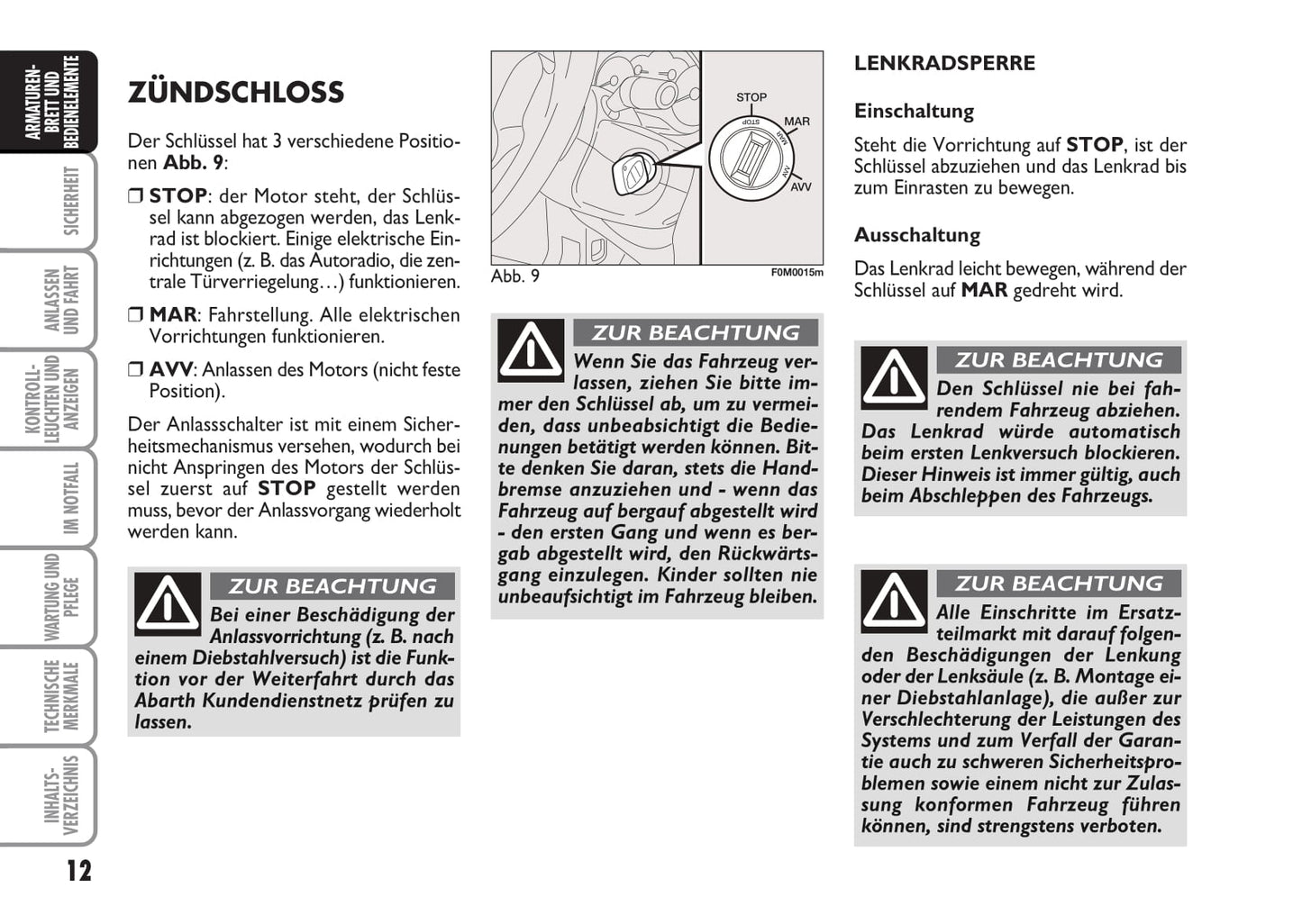 2008-2010 Abarth Grande Punto Gebruikershandleiding | Duits