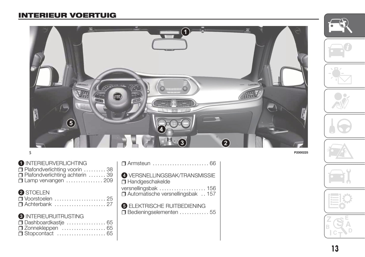 2018-2019 Fiat Tipo Owner's Manual | Dutch