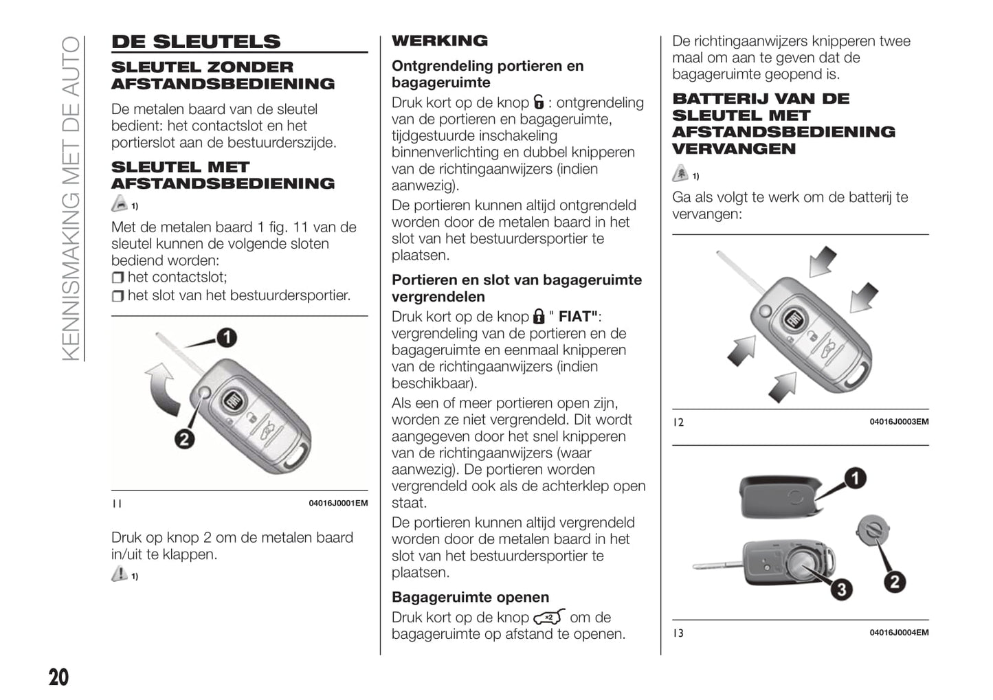 2018-2019 Fiat Tipo Owner's Manual | Dutch