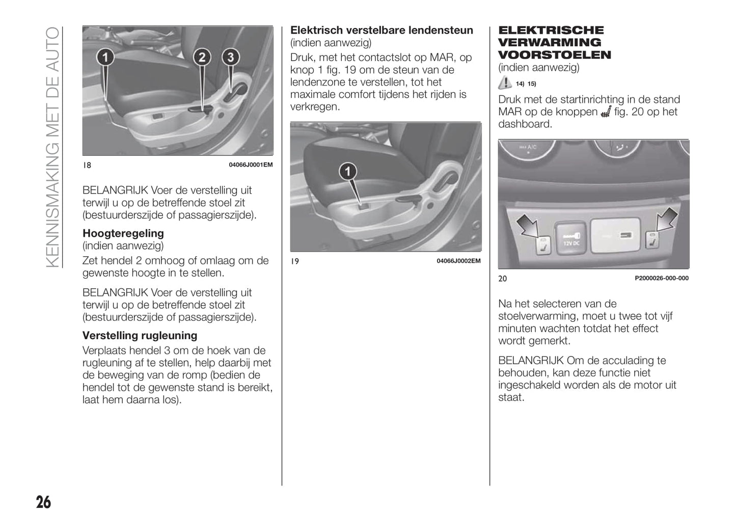 2018-2019 Fiat Tipo Owner's Manual | Dutch