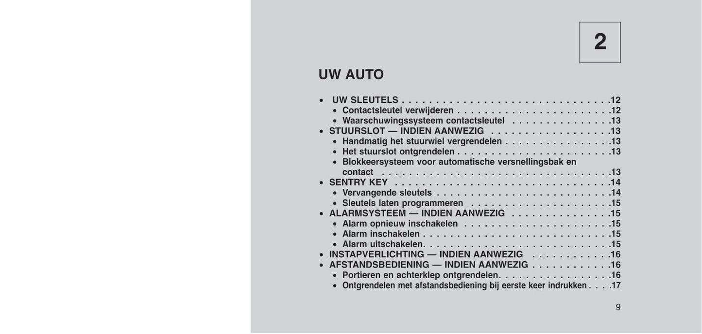 2015-2016 Jeep Wrangler Owner's Manual | Dutch