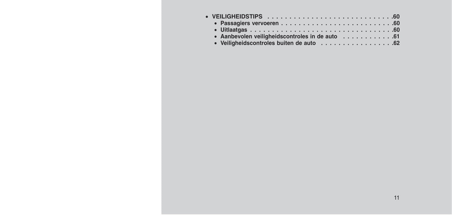 2015-2016 Jeep Wrangler Owner's Manual | Dutch